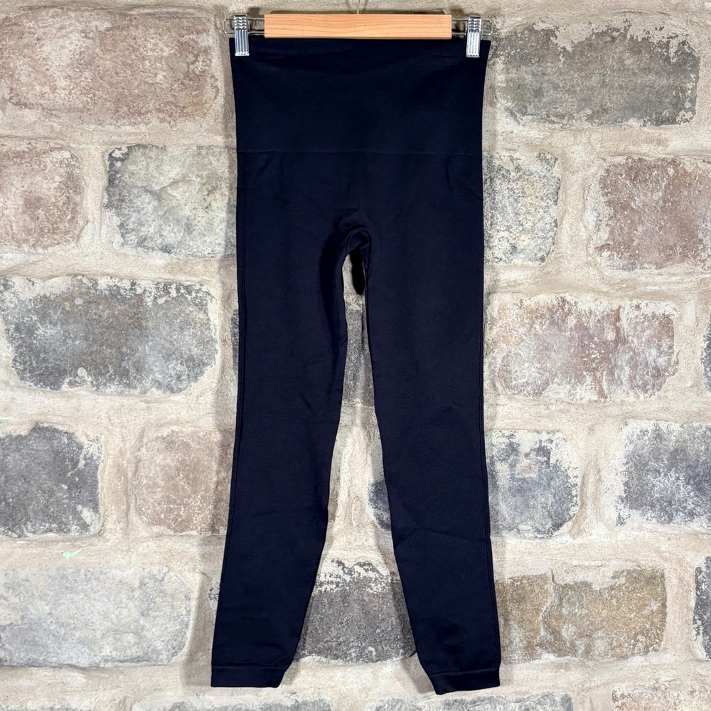 SPANX High Waisted Seamless Leggings Medium Blackโ Compression Activewear Pants